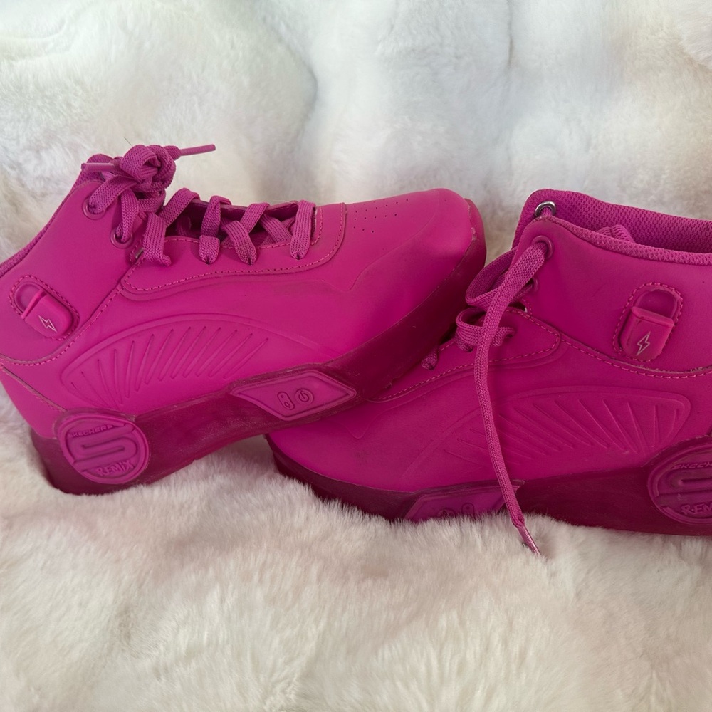Skechers Kids Pink High-Top Sneakers